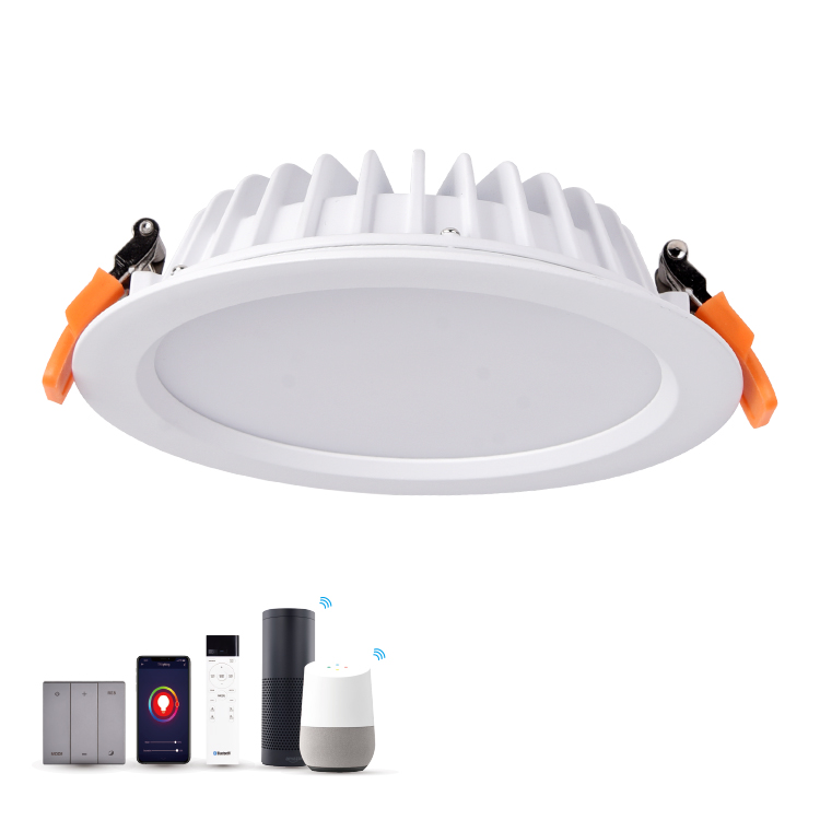 Amazon Alexa Google Home Голосовое управление CCT регулируемый 7 Вт 12 Вт 24 Вт Tuya Wi-Fi Смарт СИД локальный светильник с регулируемой яркостью