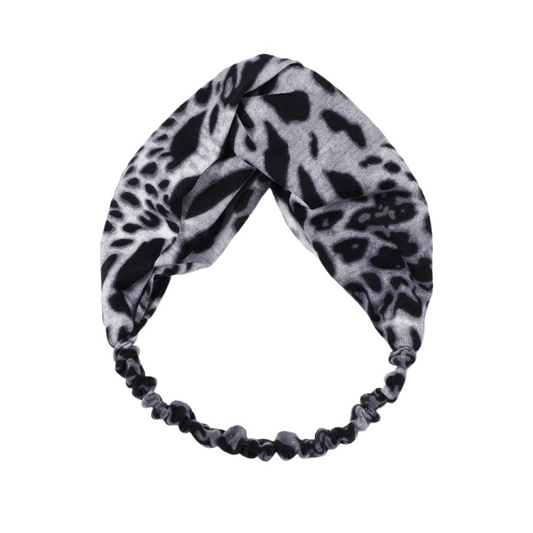 Series Cross Exercise Leopard Vintage European and American Style Head Wear