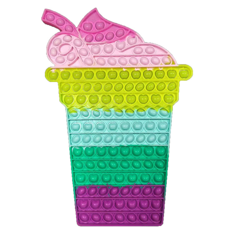 Big Ice Cream Fidget Toys, 30cm jumbo Pop Bubble Sensory Toy, poppets Push it Fidget Toys for Kids