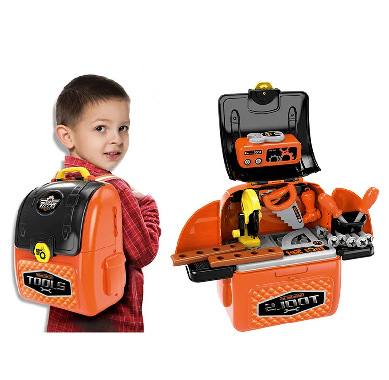 2 in 1 pretend play tool toy set boys gift simulation mechanic tool box set
