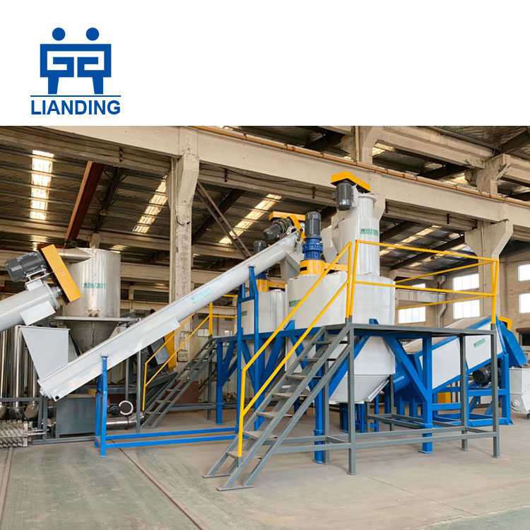 Waste Pet Plastic Bottle Flakes Washing Recycling Line