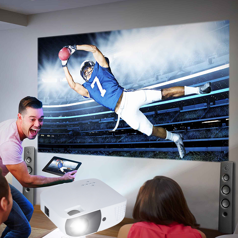 280 Ansi Lumens 1080P Android Short Throw Projector 4k USB Video Wifi Micro HD Led Home Theater Pocket Projector
