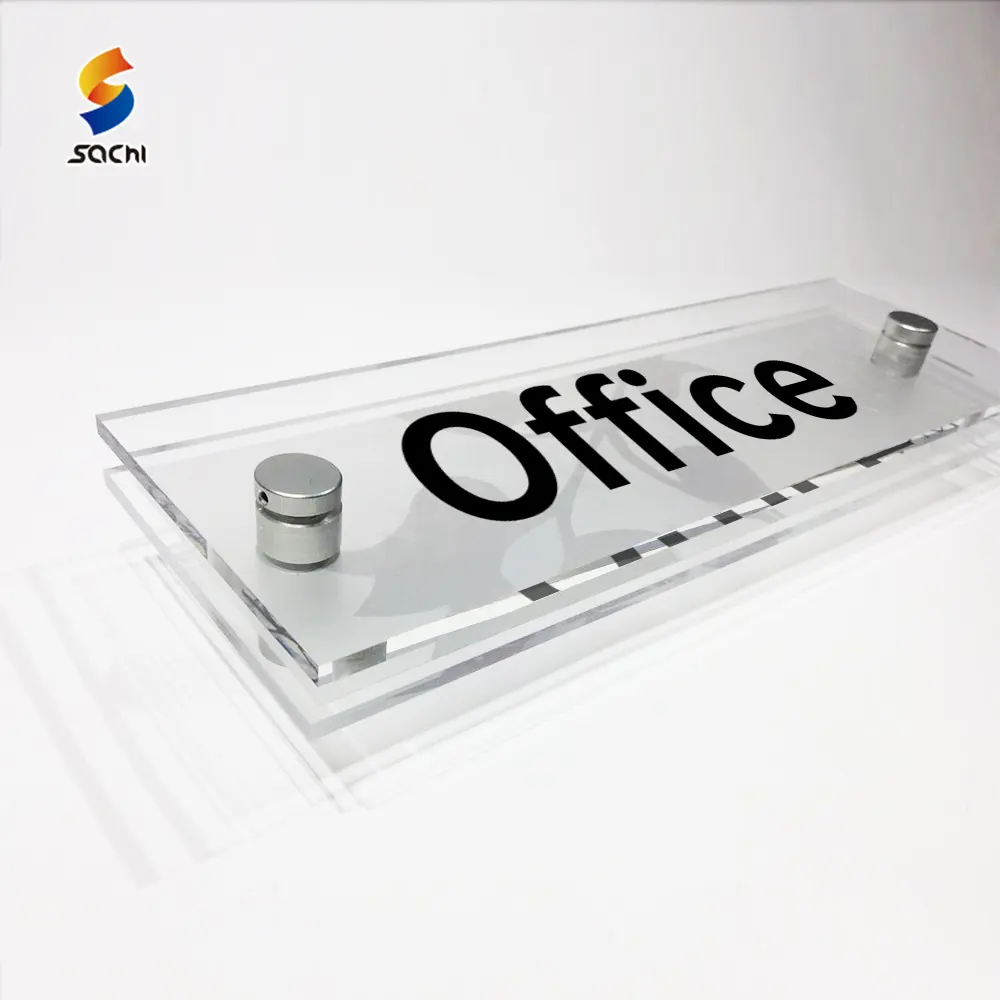 Custom Acrylic Signs Logo Office Door Plate Signage Boards Business Sign Acrylic Wall Plaque Door Signage for Office