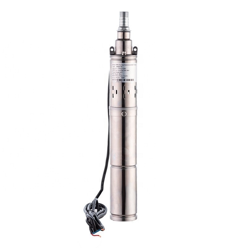 Whaleflo 0.4hp 24V солнечной энергии бесщеточные двигатели винт погружной водяной насос 2000LPH 300W глубокой скважины колодец водяной насос 40M Максимальный подъем