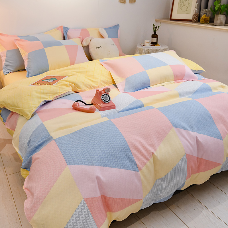 4 Pcs Bedsheets 100% Cotton Bedding Comforter Sets Cheap Queen Size Bedding Set For Kids