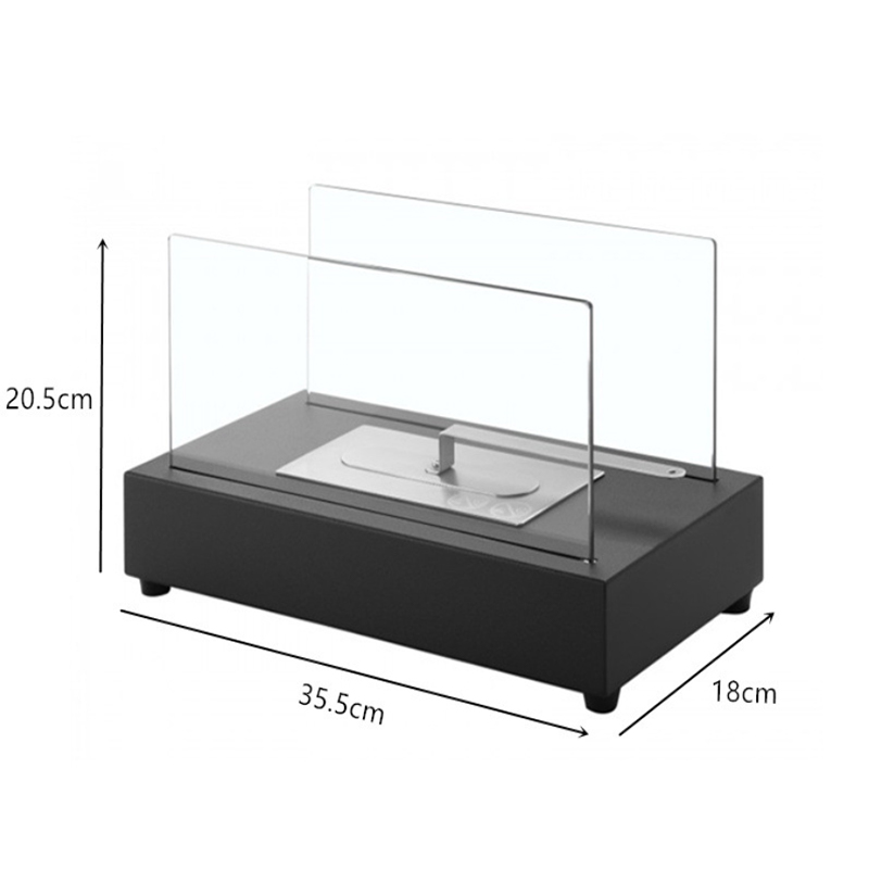 Round Cement Base with Stainless steel Burner Outdoor Bio Ethanol fireplace for tabletop