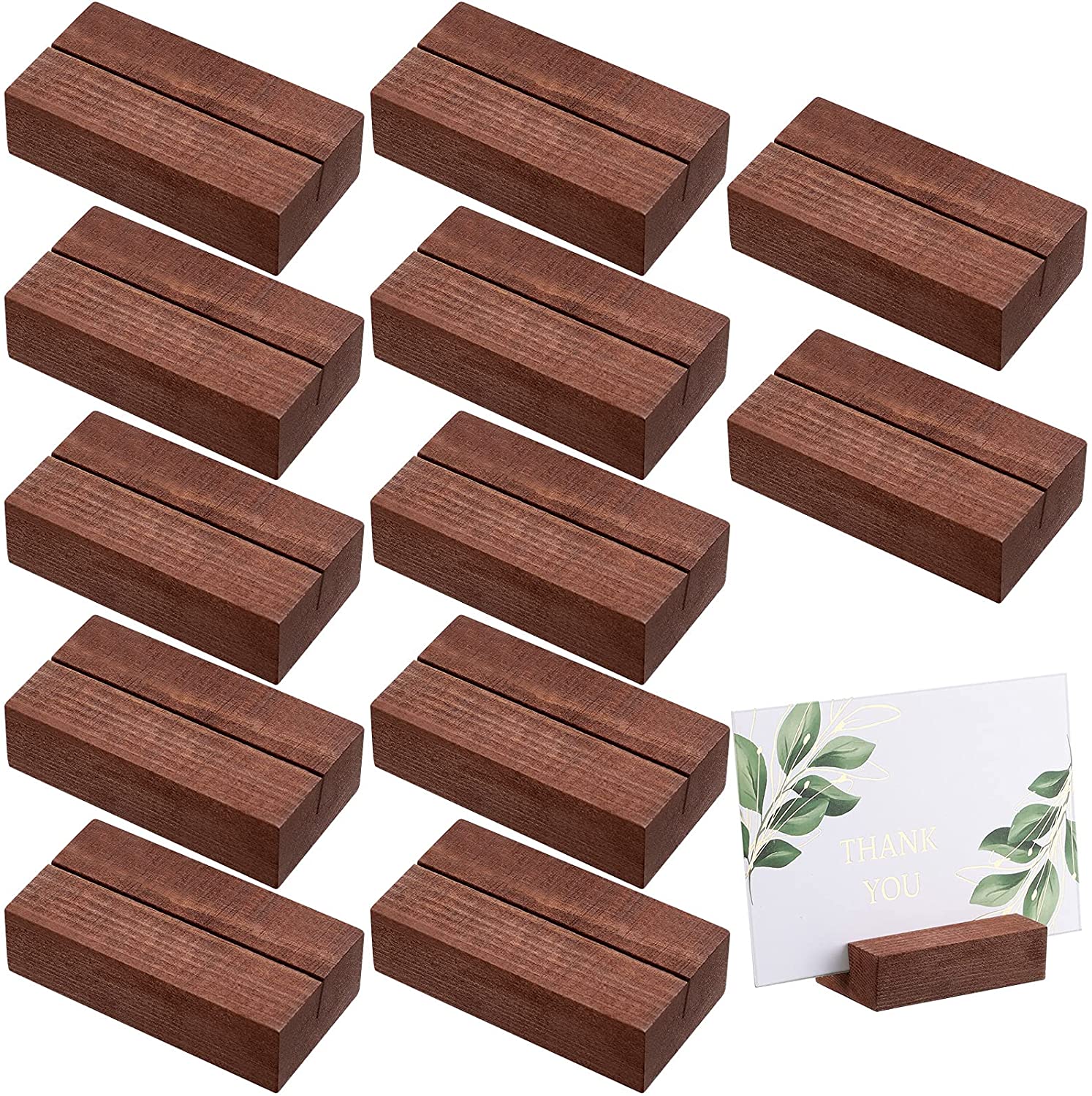 Wholesale Wood Place Name Card Holders Wood Sign Holders Table Number Holder Stands