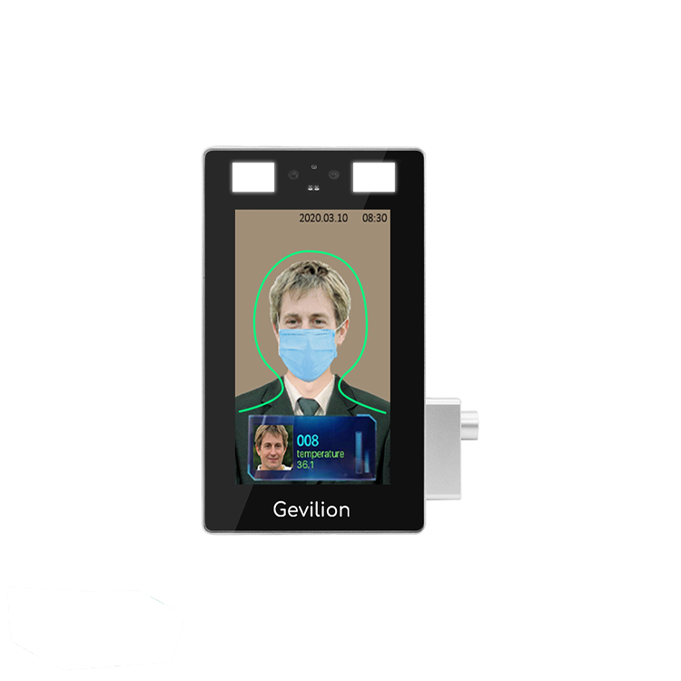 8 Inch 3D LCD Display Face Recognition Camera Wrist Temperature Measurement Thermal CCTV Camera