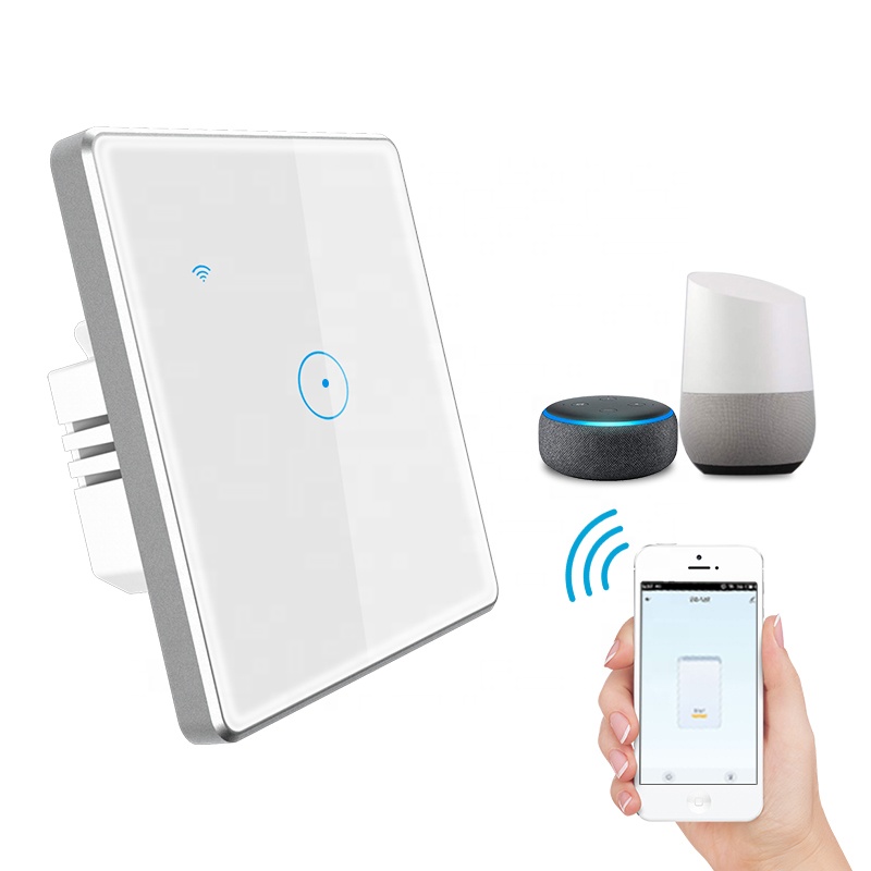 Умный Выключатель питания Tuya smart life с голосовым управлением и поддержкой Wi-Fi