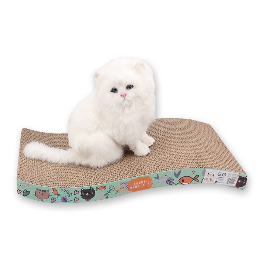 Wholesale Corrugated Cat Lounge Cardboard Cat Corrugated Scratcher Board Pet Toys