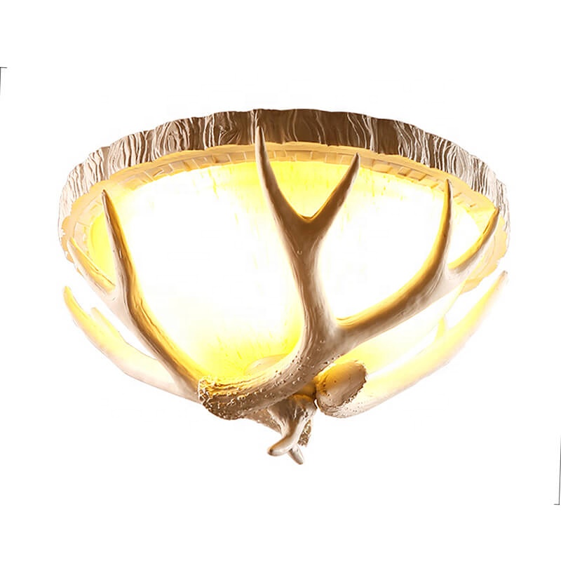 Modern LED Ceiling Lamp Antler Shape Chandelier Lighting Flush Mount Ceiling Light for Living Room