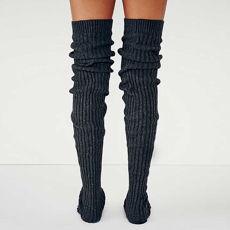 New style leg warmer stockings women's winter knitted crochet leg warmers thigh high leg boots