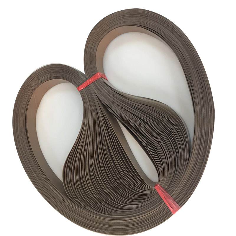 Общая толщина 0,28 мм ptfe двойной слой композитный пояс с коричневым цветом