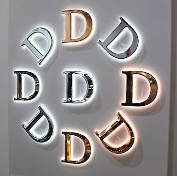 Factory Outlet Free Picture Design LED Sign 3D Letter Custom Neon Light Brand Front Desk Light Sign