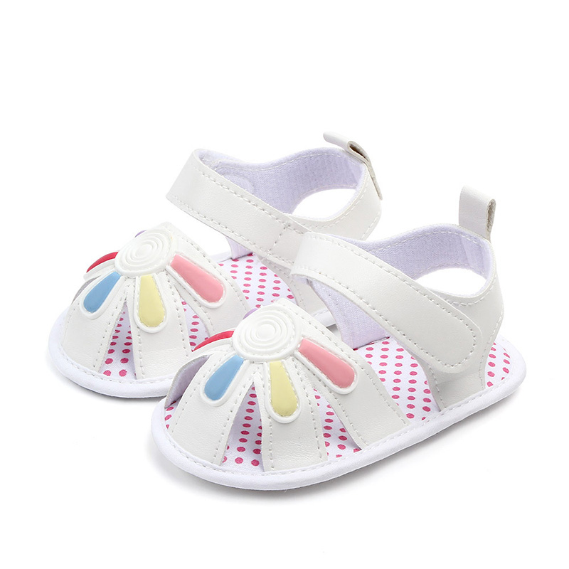 Cute Baby Girl Sandals Pu Leather Newborn Toddler Girls Sandals Soft Sole Non-Slip Infant Baby Girl Summer Shoes