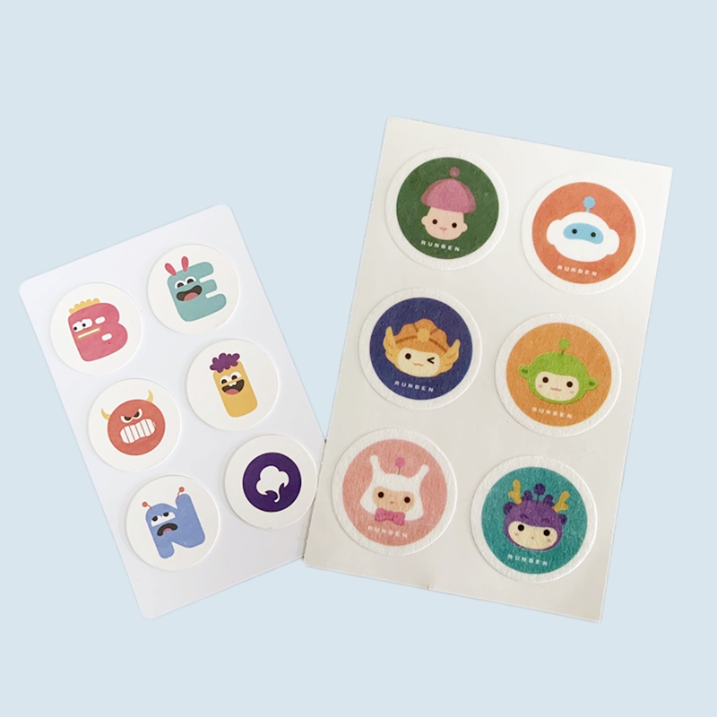 Custom Printing Fragrance Fabric stickers Essential Aroma Oil Scented Stickers for Mask