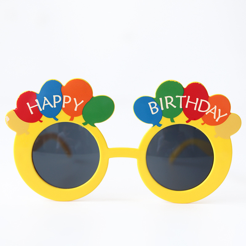 Parties Cake Topper Cool and Beautiful Styles of Funny Glass Most Popular Colorful a Variety for Birthday Printing Picture