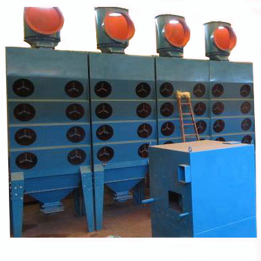 Inclined Cartridge Dust Collector With Double Lifespan Filter Cartridge--for capacitor processing, aluminum slitting, pneumatic