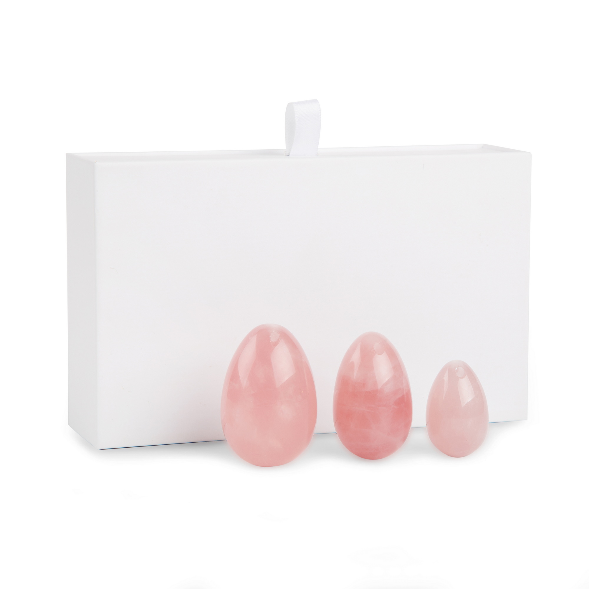 Wholesale Vaginal Jade Yoni Eggs Natural Rose Quartz Kegel Massage Cyrstal Pink Yoni Egg For Women