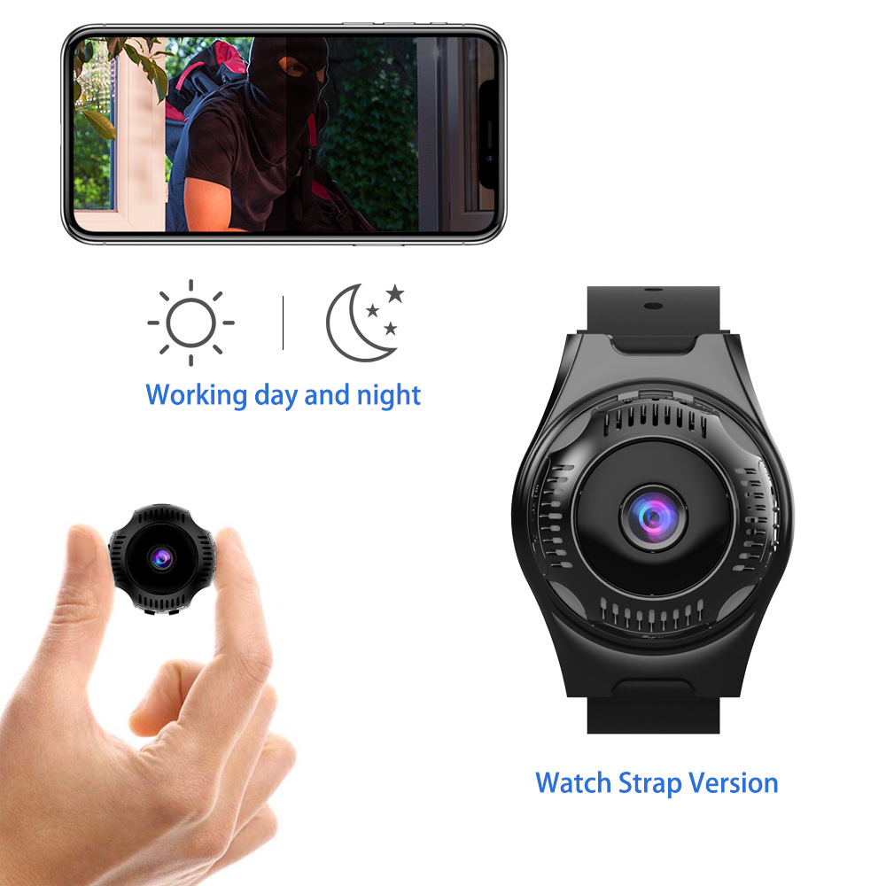 Night Infrared Sports Wifi Spy Watch Hidden Camera Hd 1080P