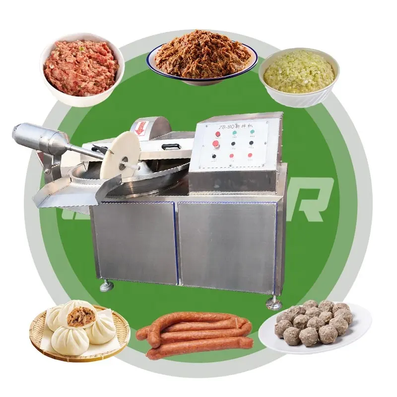 Sausage Carne 80L 200L Meet Produttori Mince Meat Grinder Mixer 25KW 18KW Motor for Bowl Cutter Machine