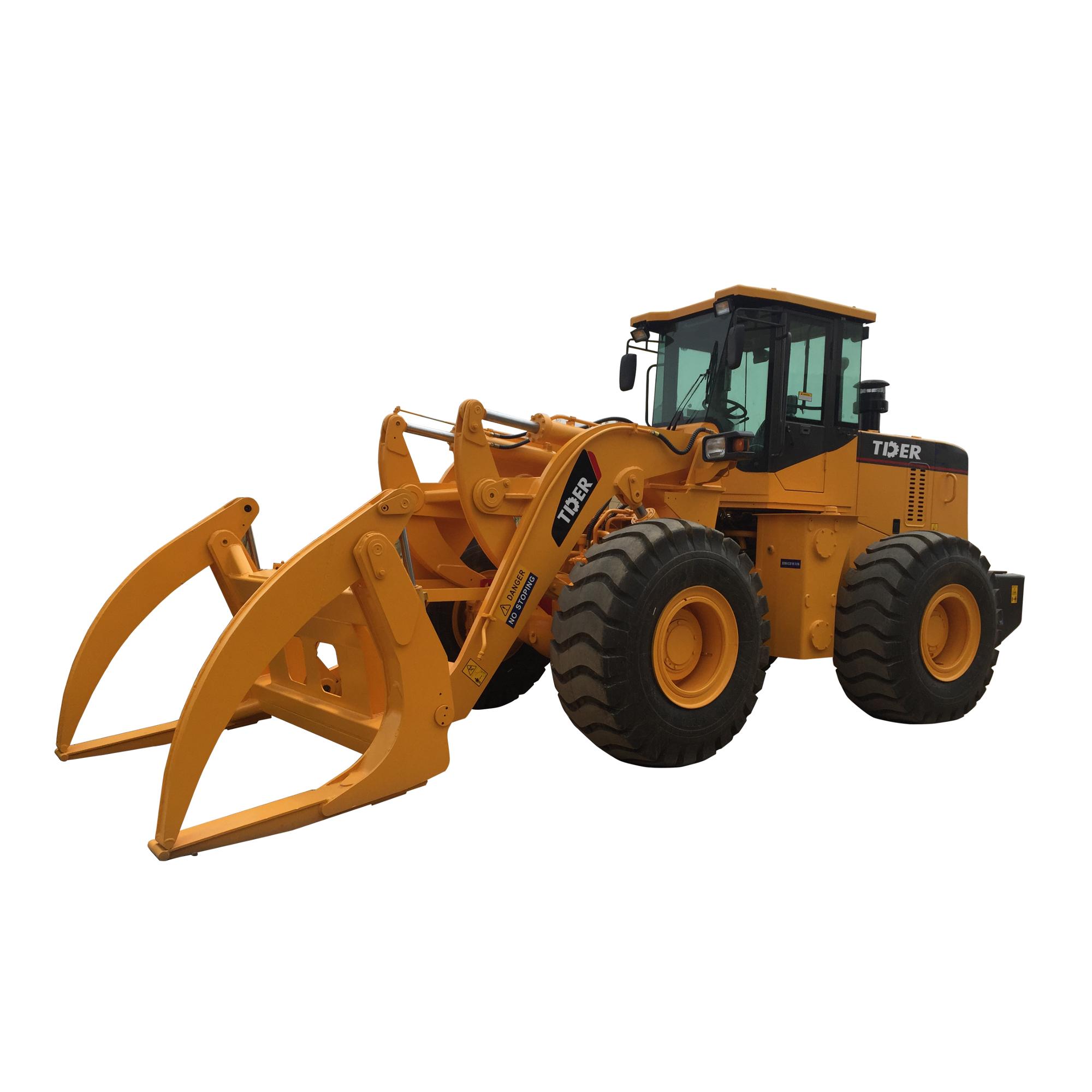 TIDER forest equipment log loader 5 ton 8 ton 12 ton log grapple loader for sale