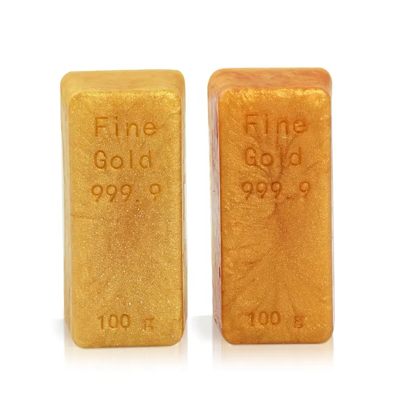 Private Label Customized 100 All Natural Organic Mini Tumeric Bar Soap Whitening Moisturizing Hand Made 24k Gold Soap