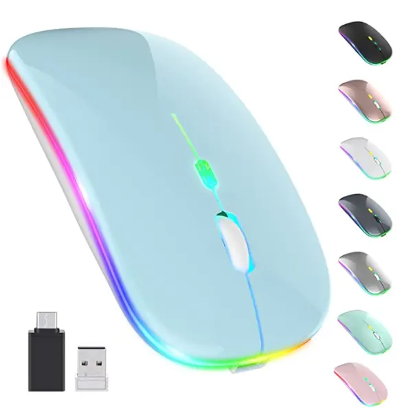 Esioxum best selling LED computer mouse for Apple MacBook pro wireless mouse 2.4G Mini Office mouse