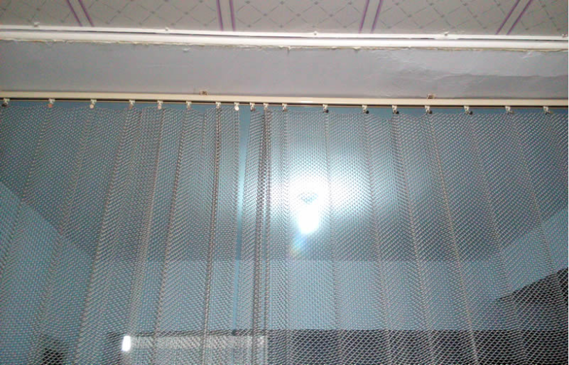 Customized Metal Coil Drapery screen for Shopping mall ceiling decoration