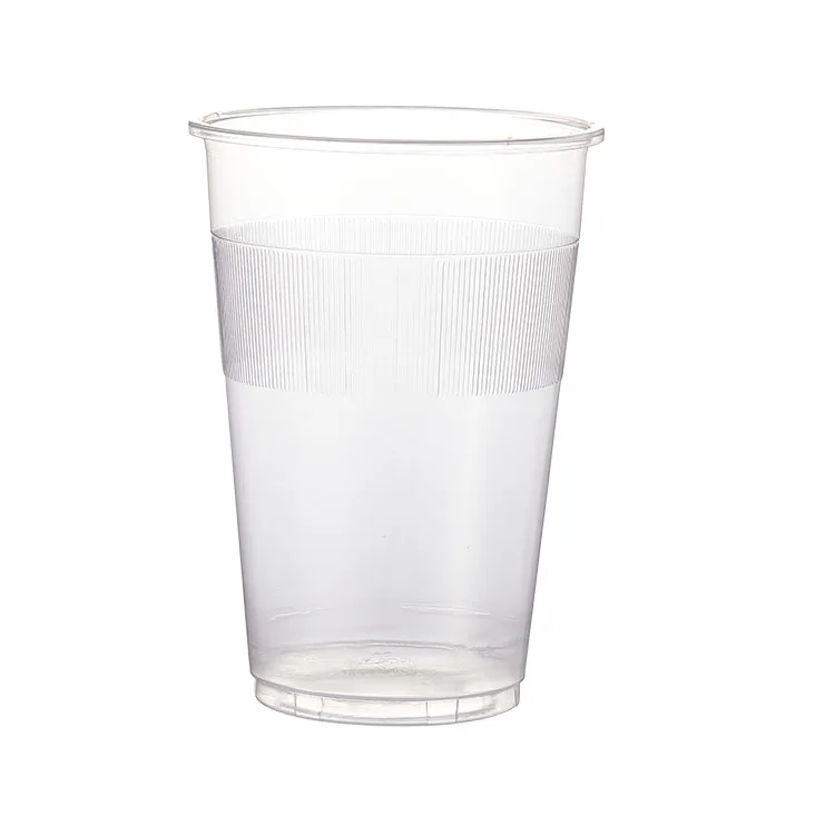 New Arrival Fo Simple Elegant Folding 9Oz Hot Water Drink Cup Disposable Plastic White Clear Pp For Party Wedding Coffee Cups