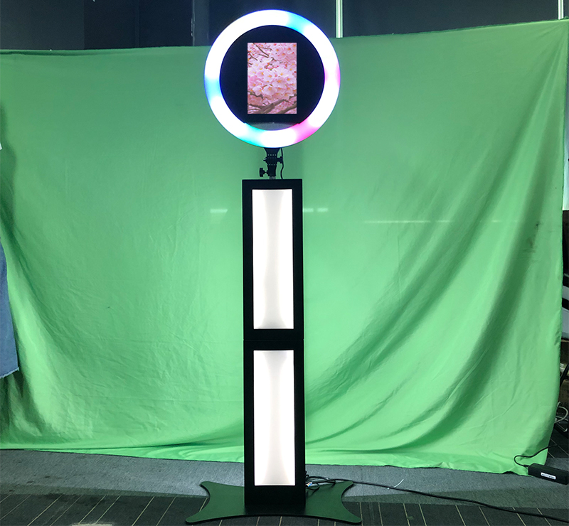 Овальная светодиодная подставка для фотокамеры ipad на цифровой основе, Прямая поставка, стенд, кольцевая подсветка, планшет, киоск, Складная портативная Лицевая панель для свадьбы