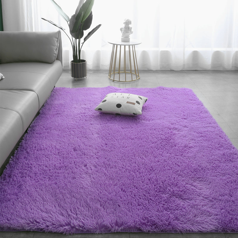 White Faux Fur Rug long Sheepskin Soft Fluffy Gray Carpet Flokati Shaggy Style Assorted Rectangular Area Rug for Living Room
