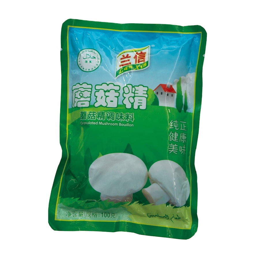 100g 200g 400g Bag Packaging Halal Condiment Vegetarian Mushroom Seasoning for Soup Cooking