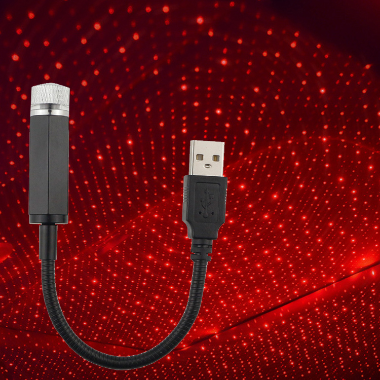 Автомобильный usb интерьер крыши Мини светодиодный Звездный лазерный свет украшение комнаты автомобиля звезда освещение атмосфера лампа