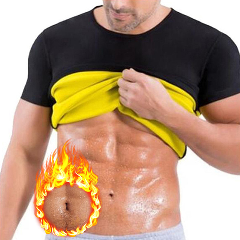 Custom Wholesale Sauna Suit for Men Sweat Suit Body Shaper Sauna Shirt Woukout Cami Top Slimming Shirt