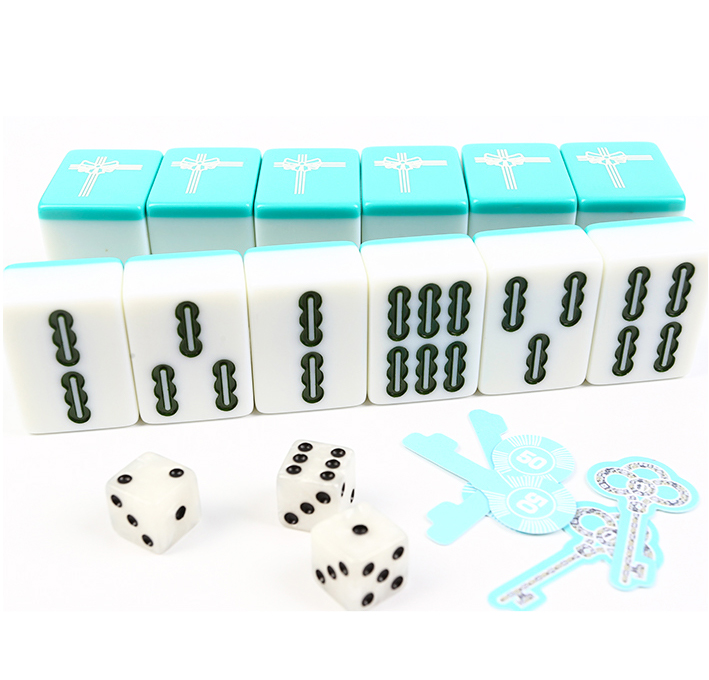 Luxury Mahjong Game Set Aluminium Box/Leather Mahjong Set Box Adult Entertainment Games Customized Logo Mahjong for Gifts
