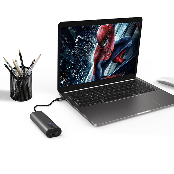 Оптовая продажа с фабрики Type-c адаптер USB-C до 2,5G стандарт Ethernet адаптер алюминиевый материал RJ45 Универсальная док-станция