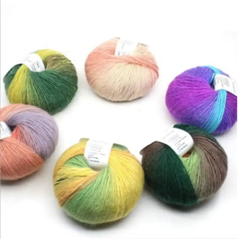 50g Wholesale 100% Wool Yarn Merino Knitting Customized Color for Carpet Yarn