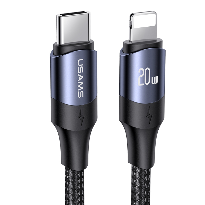 USAMS high quality 1.2m 2m 3m 20W PD type c cable fast charging mobile phone cable data transfer data cable for iphone