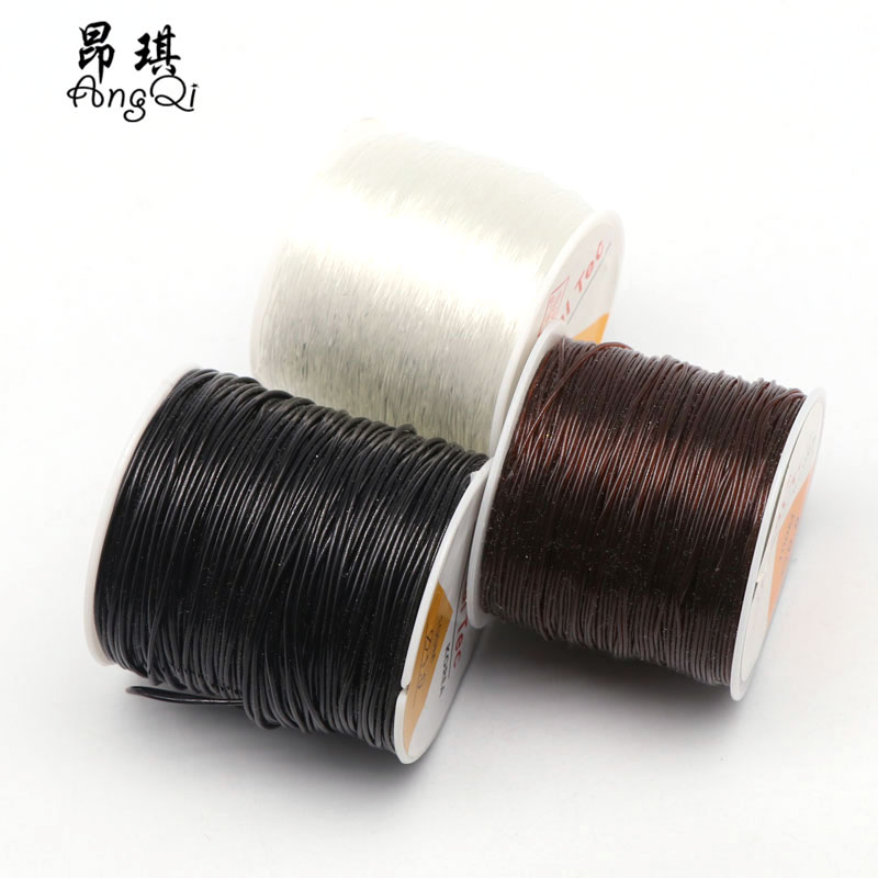 0.5-1mm Round Elastic Line Beading Bead Cord Transparent Crystal Elastic Thread For Jewelry Making Supplies