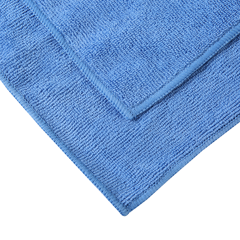 Blue Chemical Free Microfiber Cloth AZO Free Microfiber Cleaning Cloth 40x40 cm Car Wash