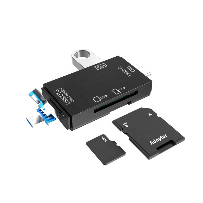3 в 1 TF SD кард-ридер карта памяти портативный USB 2,0 Type C адаптер Многофункциональный OTG кард-ридер
