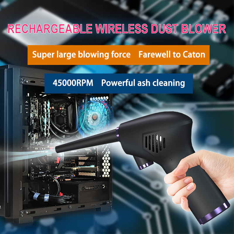 USB Computer Keyboard truck-mounted dust remover portable wireless dust gun high-power hair dryer household dust remover