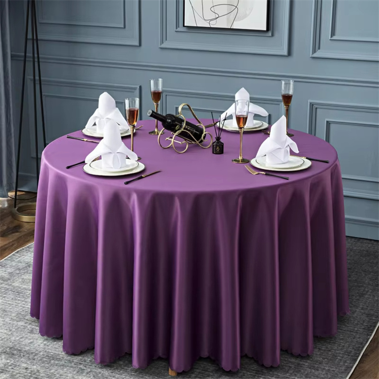 Table Cloths For 8-10 Seater Dinner Table White Round