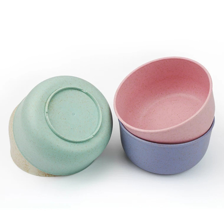 Unbreakable plastic bowl colorful cereal salad rice fruit bowl for kitchen