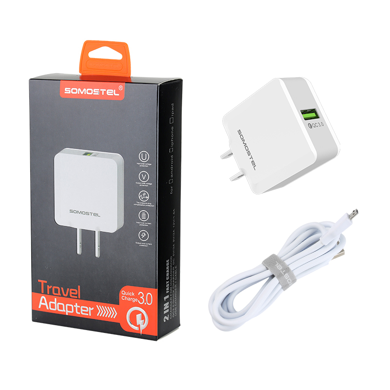 Заводская цена Быстрая зарядка Us Eu Plug Быстрая зарядка Qc 3,0 Usb дорожное зарядное устройство Usb настенное зарядное устройство Oem домашнее зарядное устройство Акционная цена