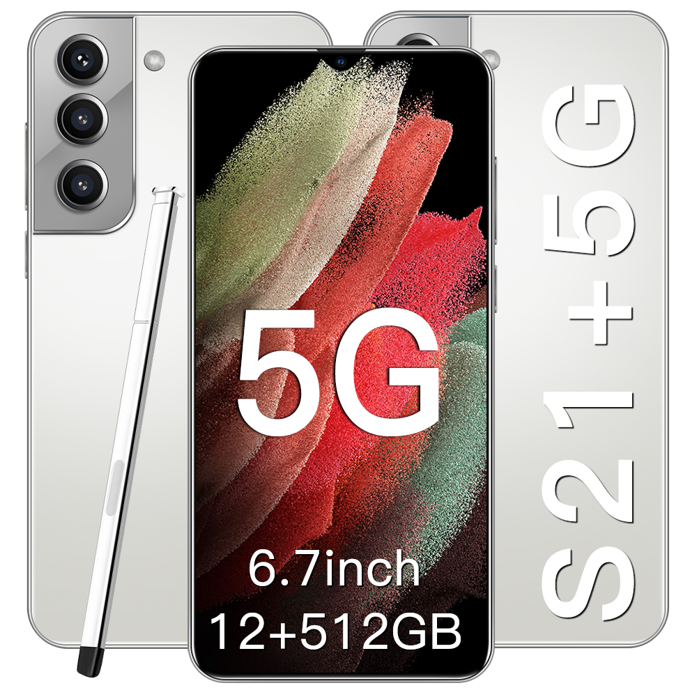 2021 latest S21+ 6.7 inch 12+512gb Japanese 5g cheapest smartphone portable mobile phone