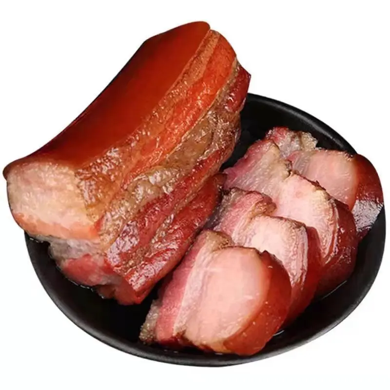 Sichuan authentic peasant crafted bai ya, smoked bacon specialty old streaky bacon farm soil pig bacon 1000 g