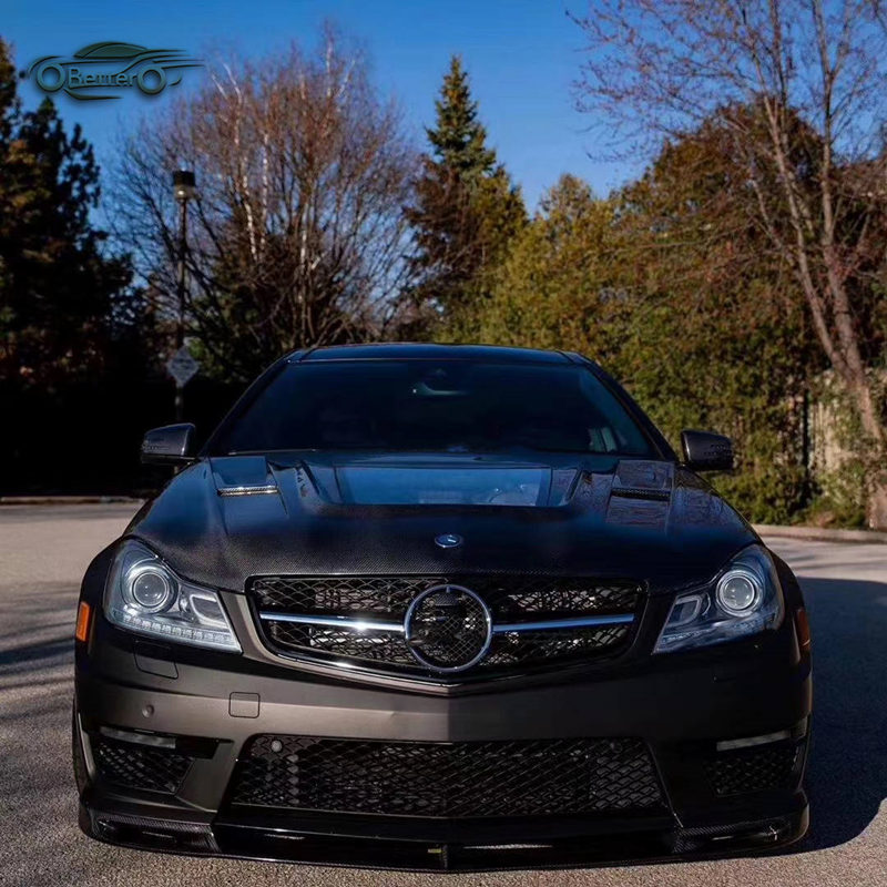 Лучшая модель AMG, капот двигателя из углеродного волокна, прозрачный дизайн, подходит для Mercedes Benz C-Class W204 C63 2008-2016