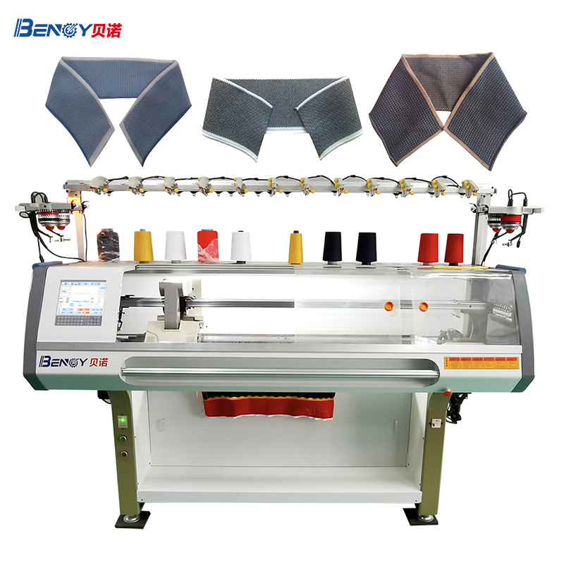 Benoy Machinery 52 дюйма 72 дюйма 80 дюймов Flyknit воротник поло плоская вязальная машина